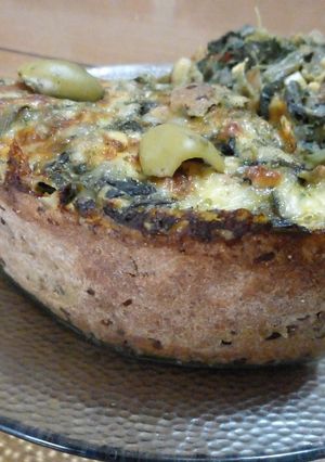 Una foto de Masa para tarta salada - integral con pasta de maní :0