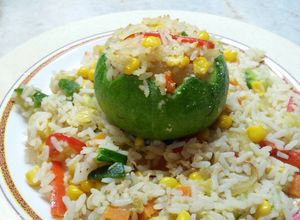 Una foto de Zapallitos rellenos con arroz