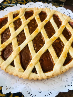 Una foto de Pasta frola de dulce de leche