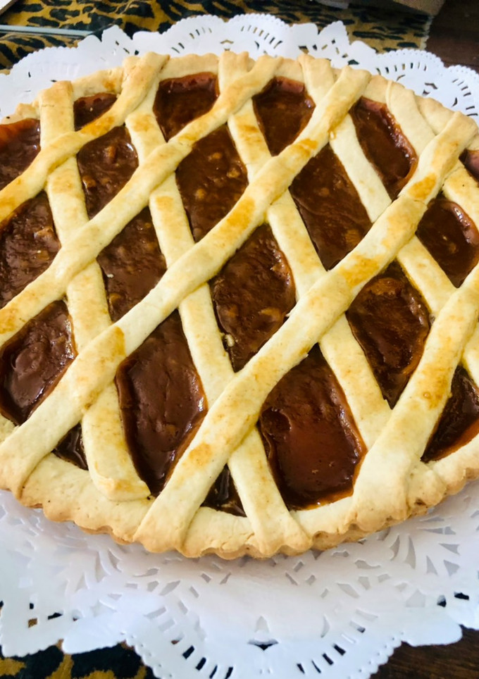 Una foto de Pasta frola de dulce de leche