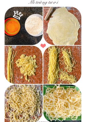 Hình của món Ăn dặm - Mì trứng tươi.