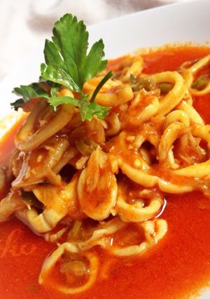 Foto resep Sotong Saus Padang Lezat dan Mudah