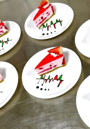 A picture of Strawberry Cheese Cake.