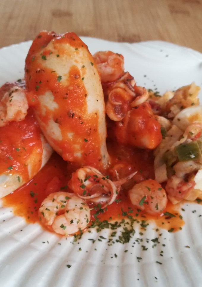 Una foto de Calamares Rellenos