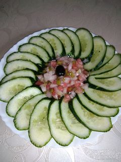 صورة لوصفة سلاطه الخيار 🍅🥒🥒