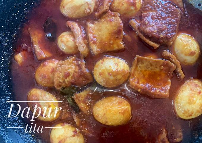 Ini dia! Resep enak membuat Tahu Telur bumbu bali madura yang sesuai selera