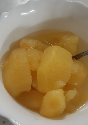 عکسی از دستور کمپوت سیب خوشمزه و عالی 😋😋