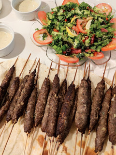 صورة لوصفة كباب بالفرن