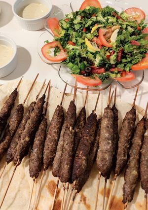 صورة لوصفة كباب بالفرن