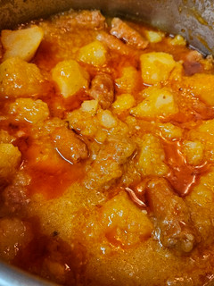 Una foto de Chistorra con patatas fácil
