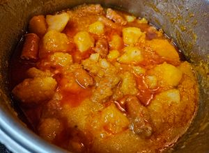 Foto principal de Chistorra con patatas fácil