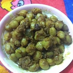 Dry chole masale A picture of Dry chole masale.