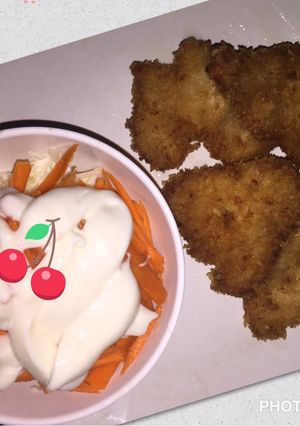 Foto resep Chiken katsu vegetable fresh mayo