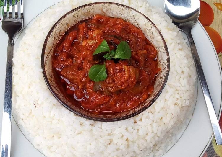 Recipe: Appetizing Boiled rice and tomato stew This is Secret Recipe  From My Kitchen !!