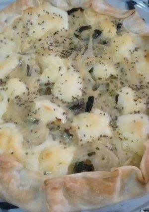 Una foto de Tarta de Cebolla y Queso