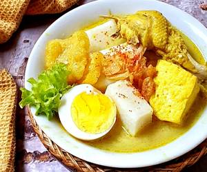 Cara Memasak Lontong Kari Ayam dan Kerecek Enak dan Sehat