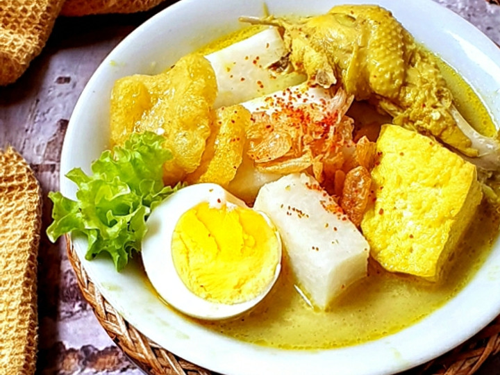 Wajib coba! Resep memasak Lontong Kari Ayam dan Kerecek hidangan Idul Fitri  nagih banget