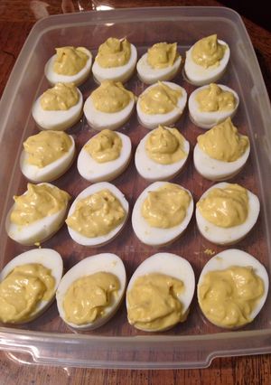 A picture of Deviled Eggs.