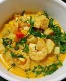 Island Seafood and Corn Chowder