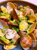 Vongole al vapore con sake
