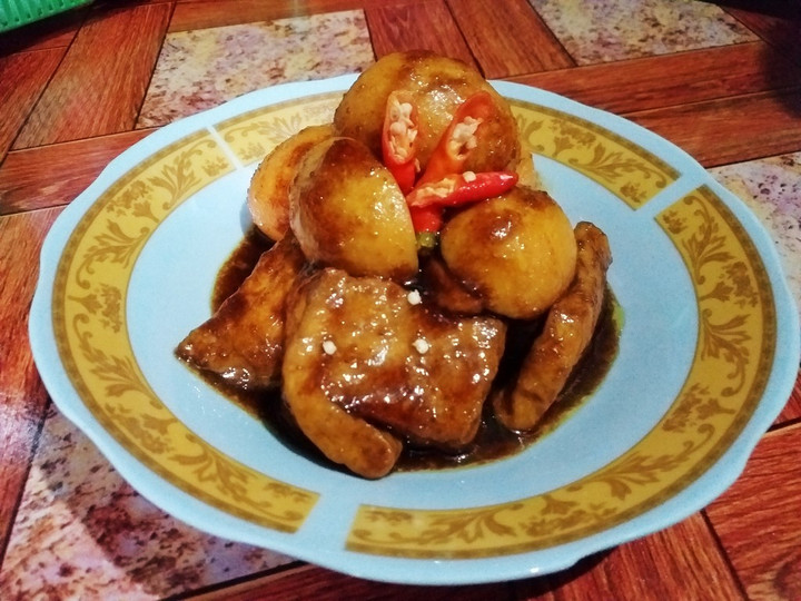 Resep: Bacem tahu &amp;amp; telur Yang Sederhana