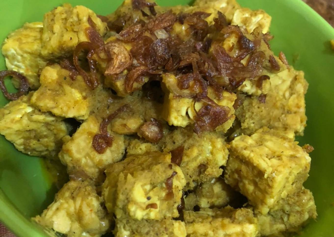 Tempe bumbu kuning