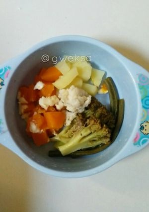 Foto resep MPASI 8+ Kabocha gurami keju