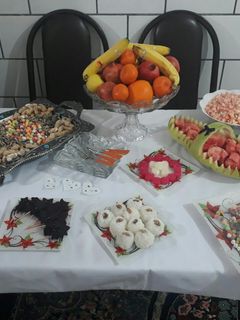 عکسی از دستور تزئین میز یلدا