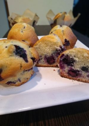 Una foto de Muffins de arándanos
