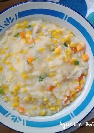 Foto resep Bubur Nasi Sayur Ayam