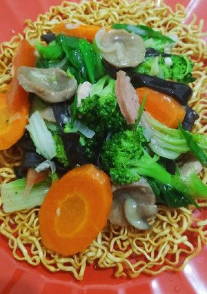 Foto resep I Fu Mie (Mie kering Guyur Capcay)