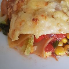 A picture of Store cupboard vegetarian lasagne.