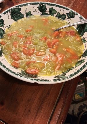 A picture of SPLIT PEA SOUP, VEGETARIAN OR VEGAN.