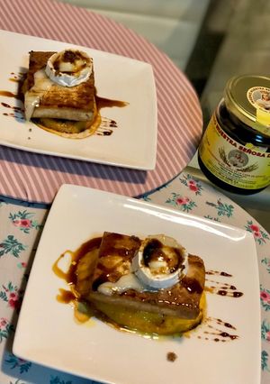 Foto principal de Mango y tofu a la plancha con queso y miel de caña🌱vegetariano