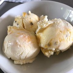 A picture of Granadilla Yoghurt Ice Cream.