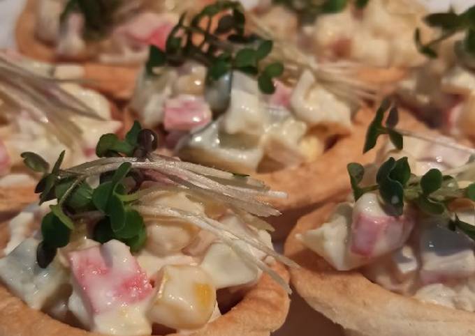 Салат в тарталетках