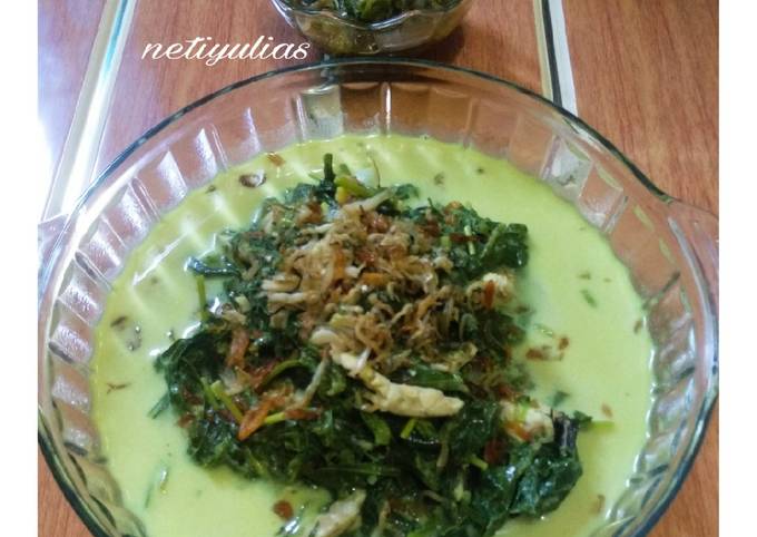 Bagaimana Membuat Sayur santan daun singkong, Lezat Sekali