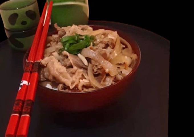 Resep Gyudon Rice Bowl yang Lezat
