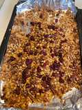 Healthy cranberry granola