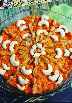 A picture of Carrot halwa recipe without grating | Gajar halwa.