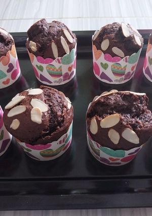 Foto resep Choco Banana Muffin [pisang kepok]