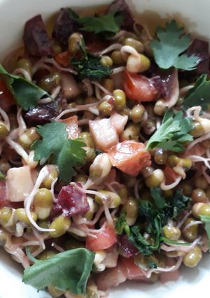 સ્પ્રોઉટ્સ સલાડ (Sprouts Salad Recipe in Gujarati) રેસીપી મુખ્ય ફોટો
