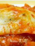 Ravioli di lampredotto con sugo finto toscano
