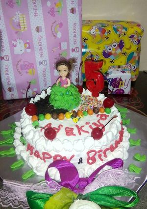 Foto resep Blackforest kukus (kue ulangtahun)