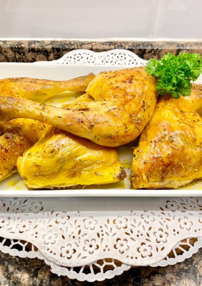 Una foto de Traseros de pollo al horno