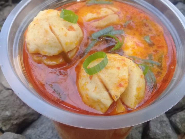 Cara Mudah Membuat Resep Pentol mercon merah merona😍 yang Menggugah Selera Anti Ribet, Bisa Manjain Lidah