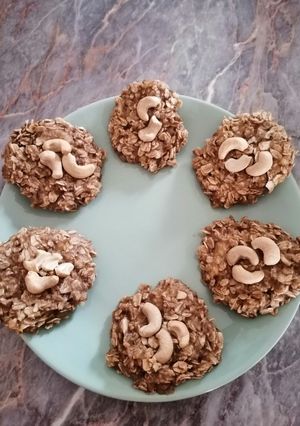 Banános zabpelyhes keksz recept fotója