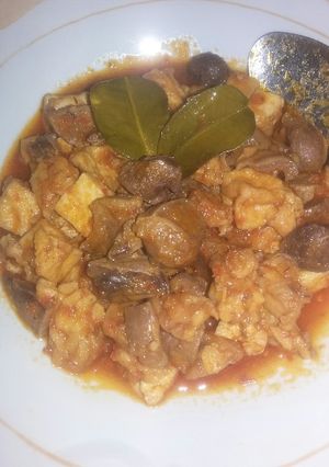 Foto resep Sambal goreng ampela ati tahu dan tempe