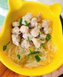 Bún mọc em bé - ăn dặm cùng con