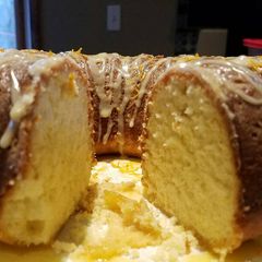 A picture of Orange bundt cake.